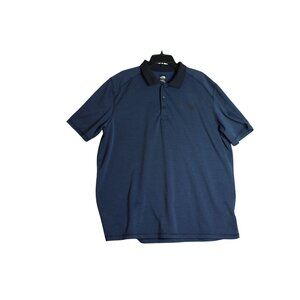 The North Face FLASHDRY Blue Performance Golf Polo Shirt Mens 2XL XXL